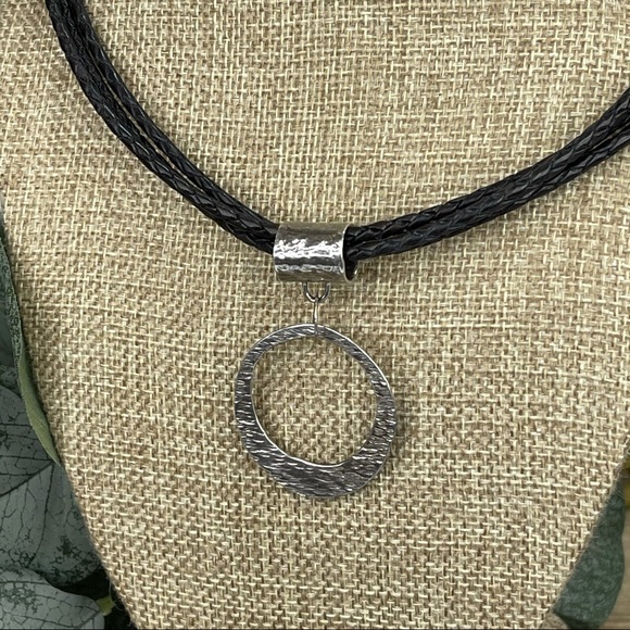 SILPADA Leather & Sterling Silver Necklace N1499 - Picture 4 of 9